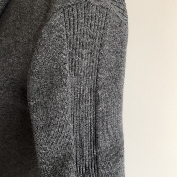 Retro-ology grey open cardigan sweater asymmetrical Size Small EUC - Picture 7 of 16